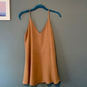 Caramel sexy+ short shift dress! NWOT